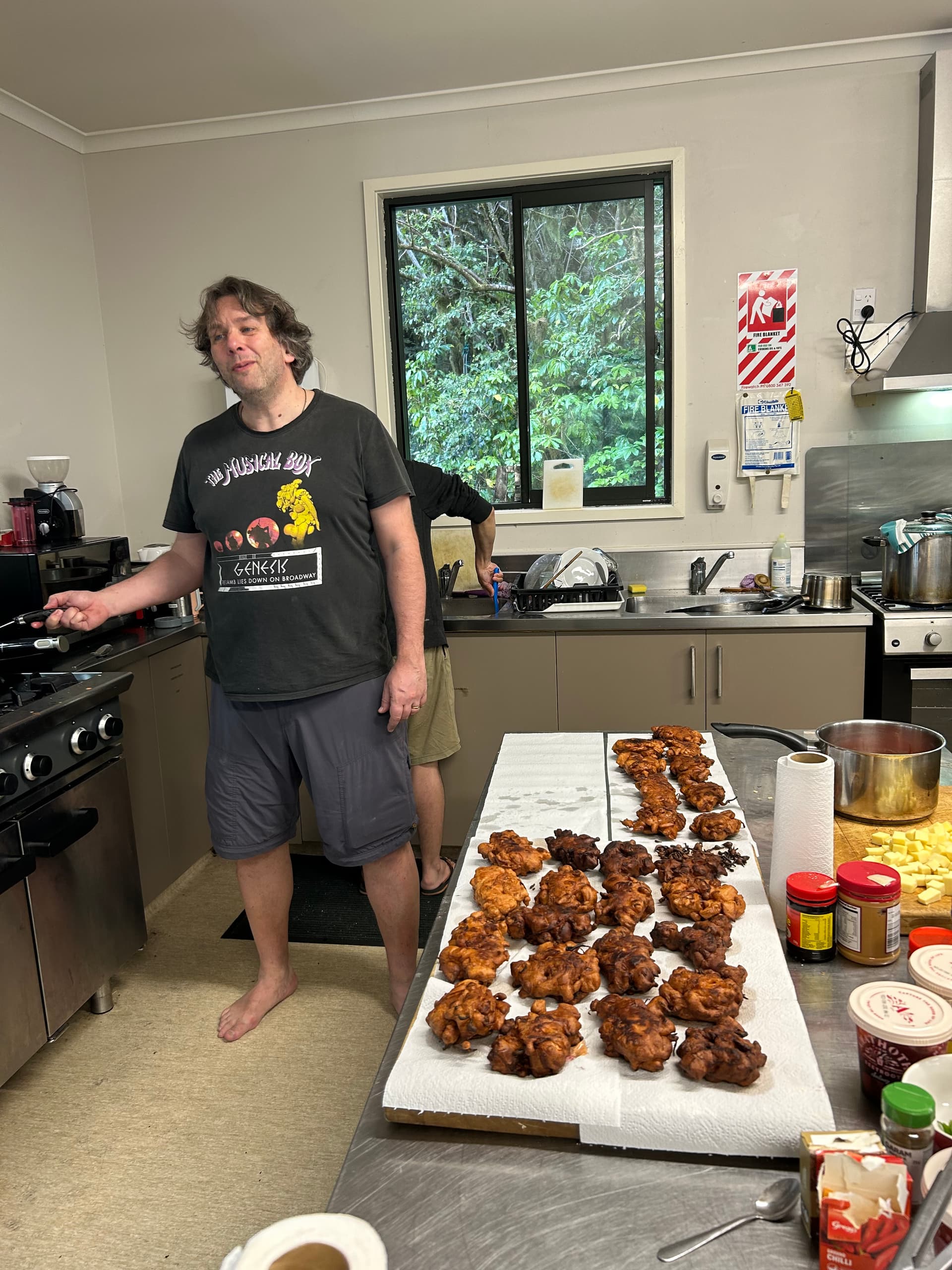 Vegetable fritters made by Tony