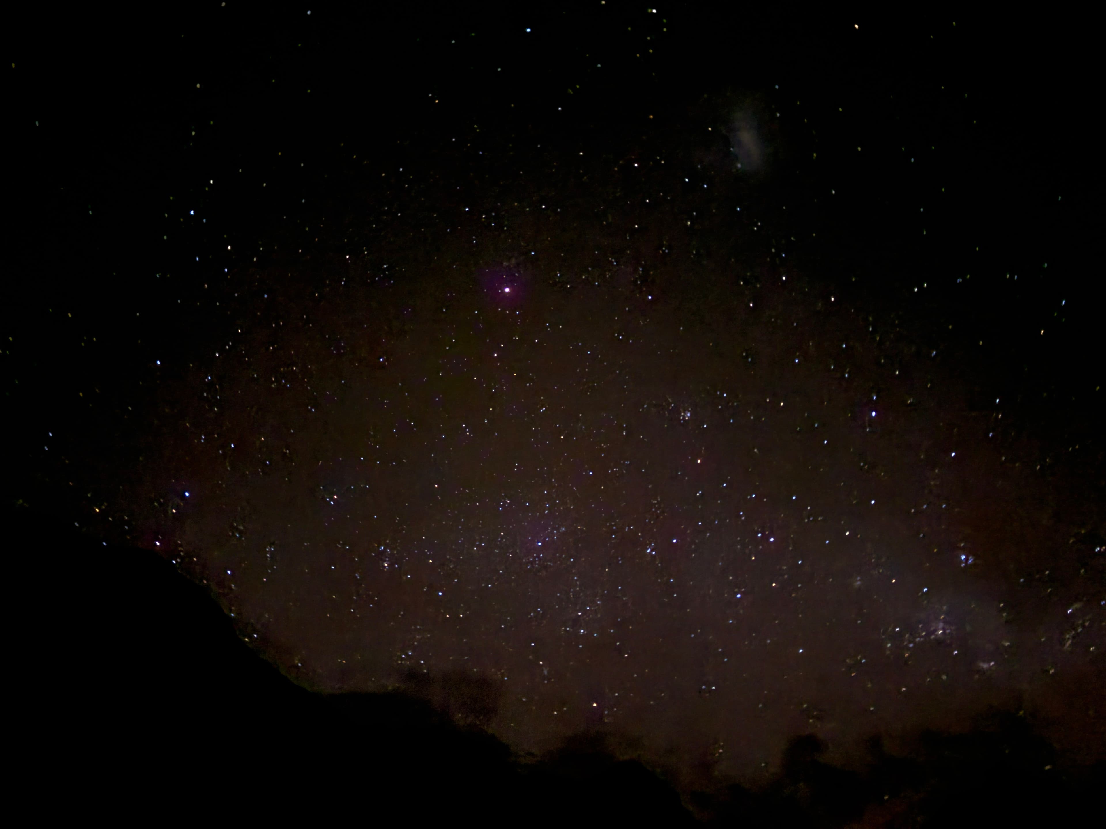 The starry sky we photographed