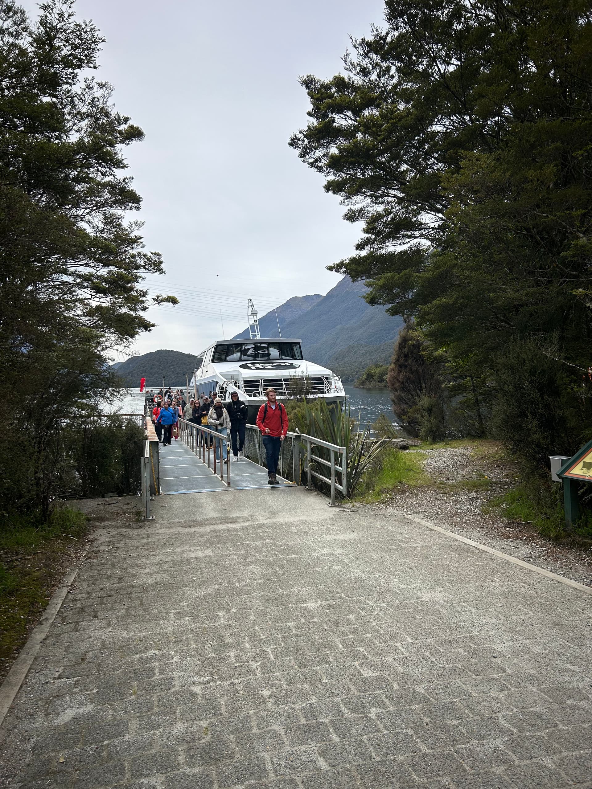 The boat picking us up for the return journey