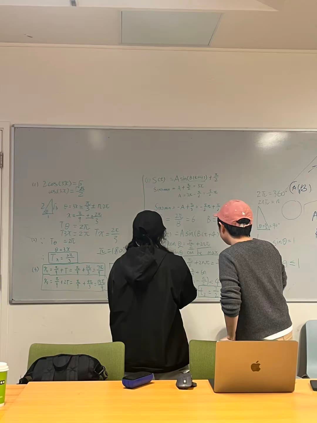 Math mentoring session at WinCS