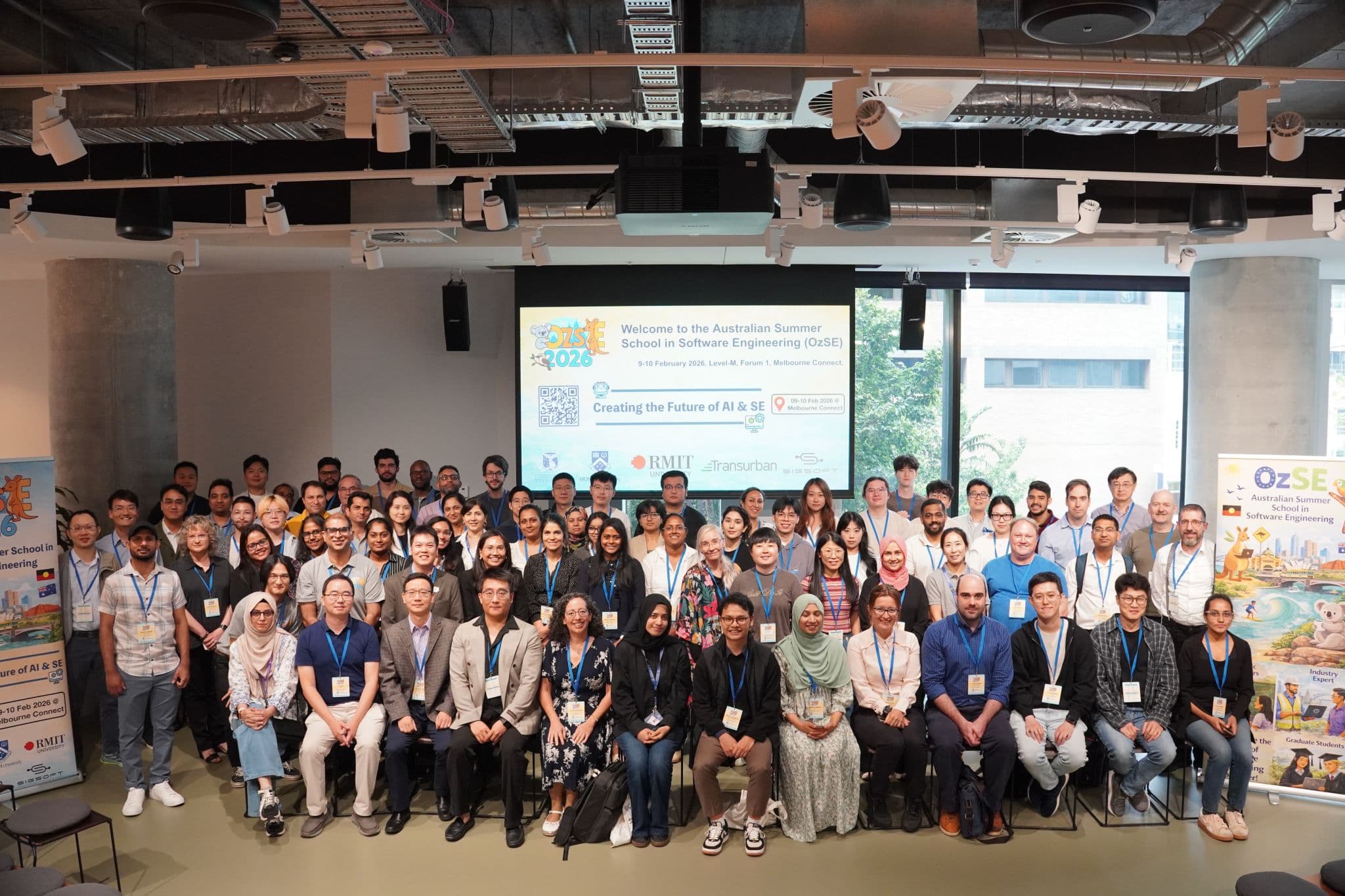 OzSE 2026 group photo at Melbourne Connect
