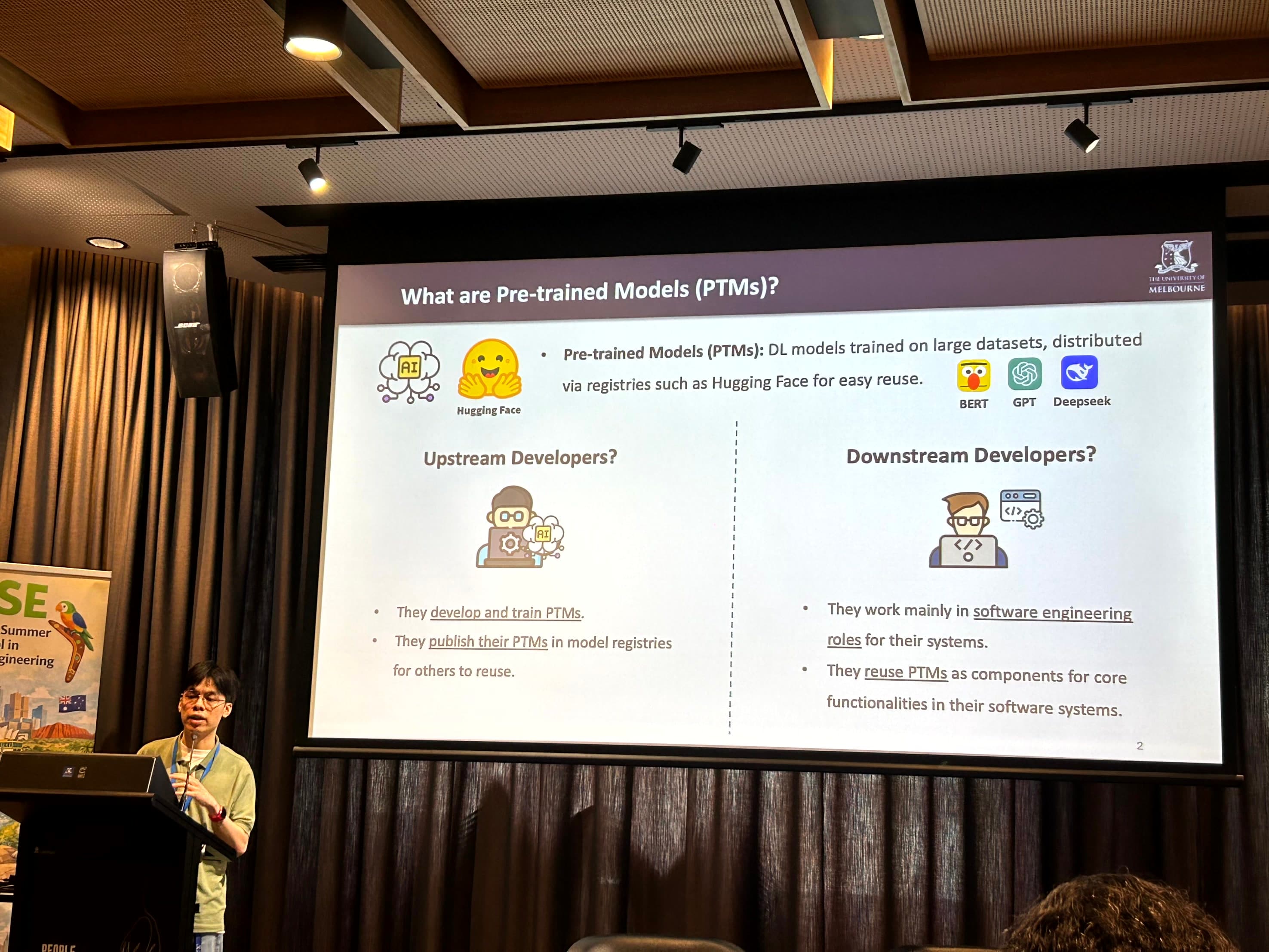 Peerachai Banyongrakkul presenting at OzSE 2026